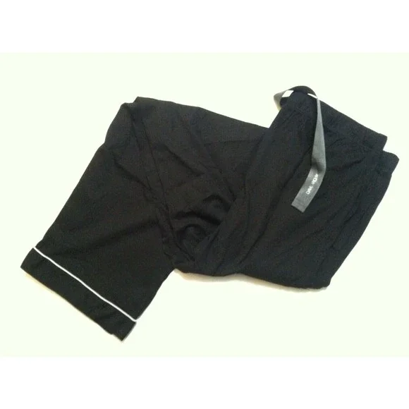 DAVID ARCHY MEN'S NEW BLACK 100%COTTON 2PC PAJAMA SET SIZE: L - Picture 8 of 16